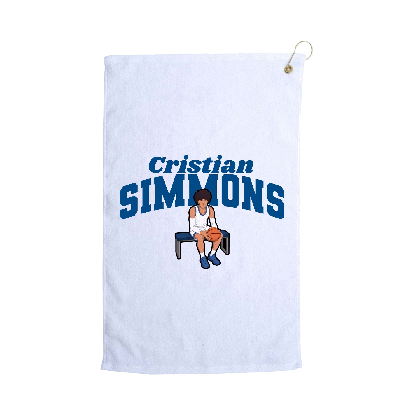 Golf Towel — Signature Arch in White