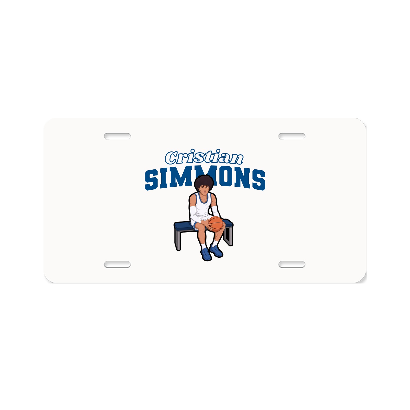 License Plate — Name Arch in Classic