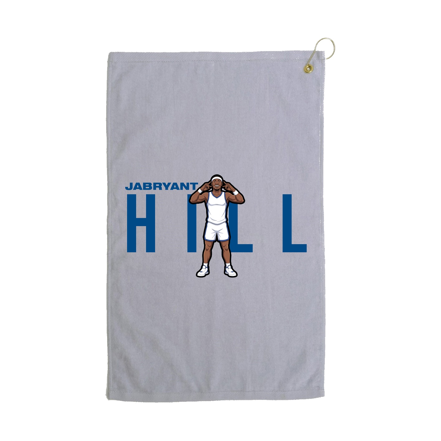 Golf Towel — Player Name in Grey