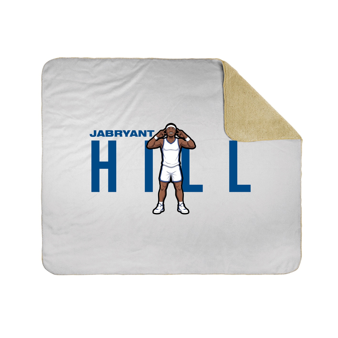 Throw Blanket — Player Name in White