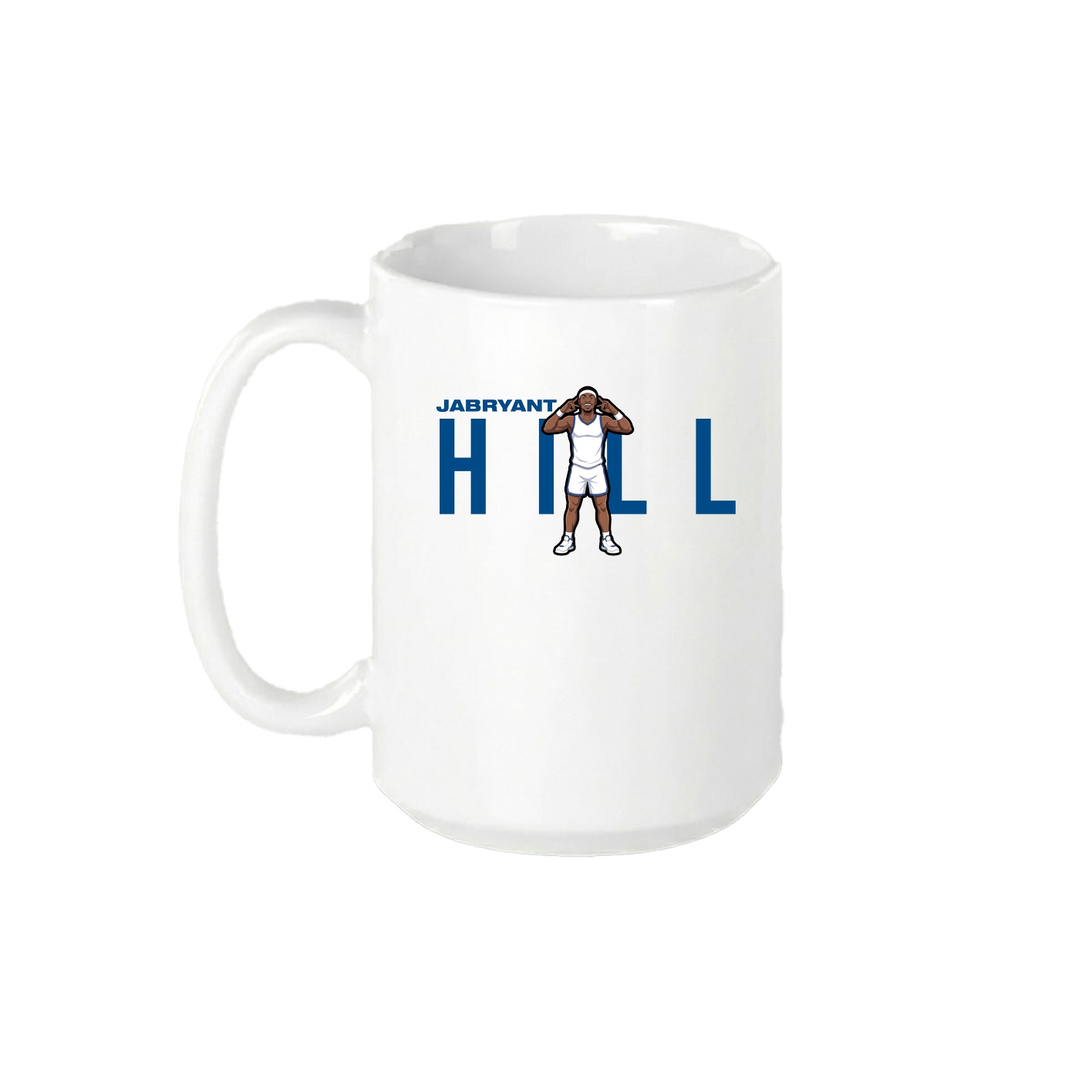 15oz Coffee Mug — Player Name in White