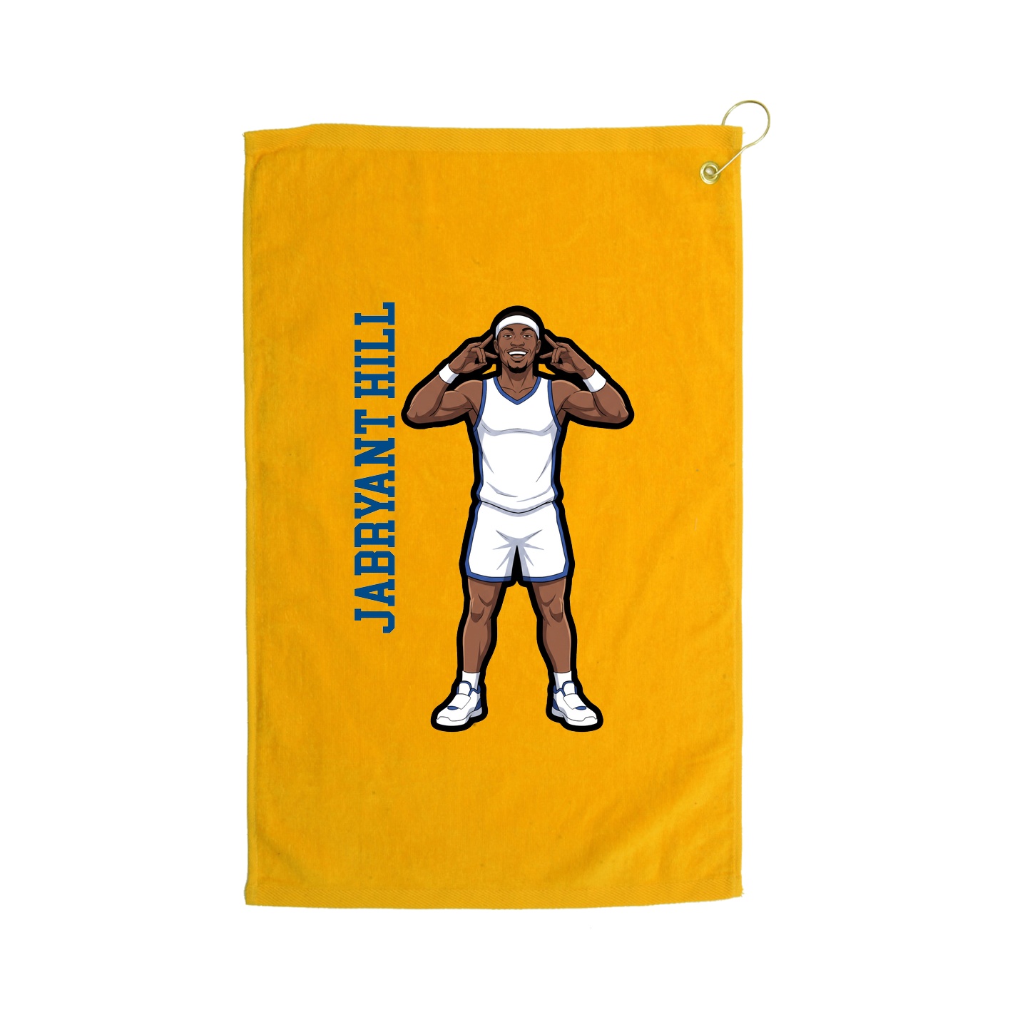 Golf Towel — Name Vertical in Gold