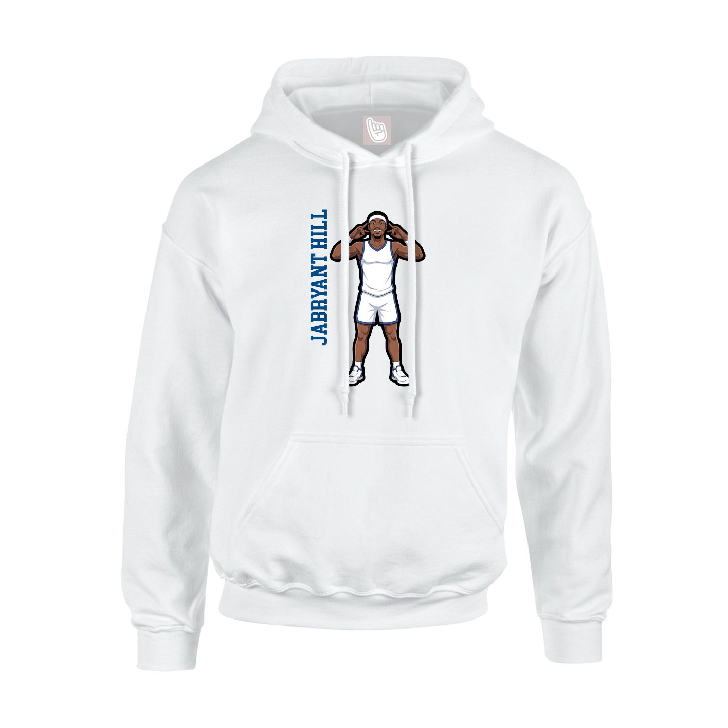 Hoodie — Name Vertical in White