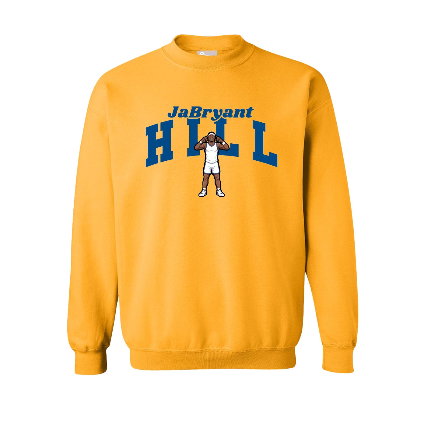 Fleece Crew — Signature Arch in Gold