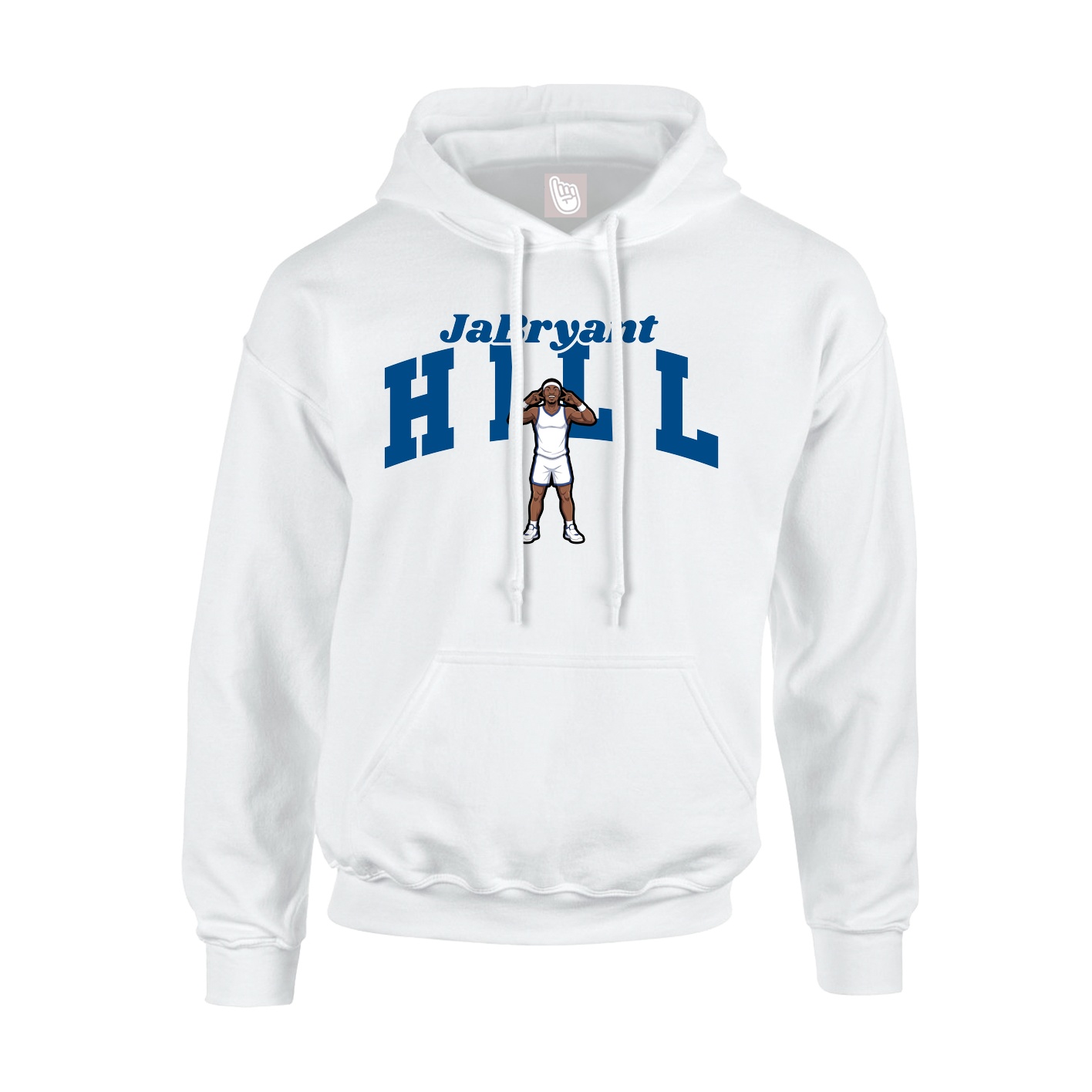 Youth Hoodie — Signature Arch in White