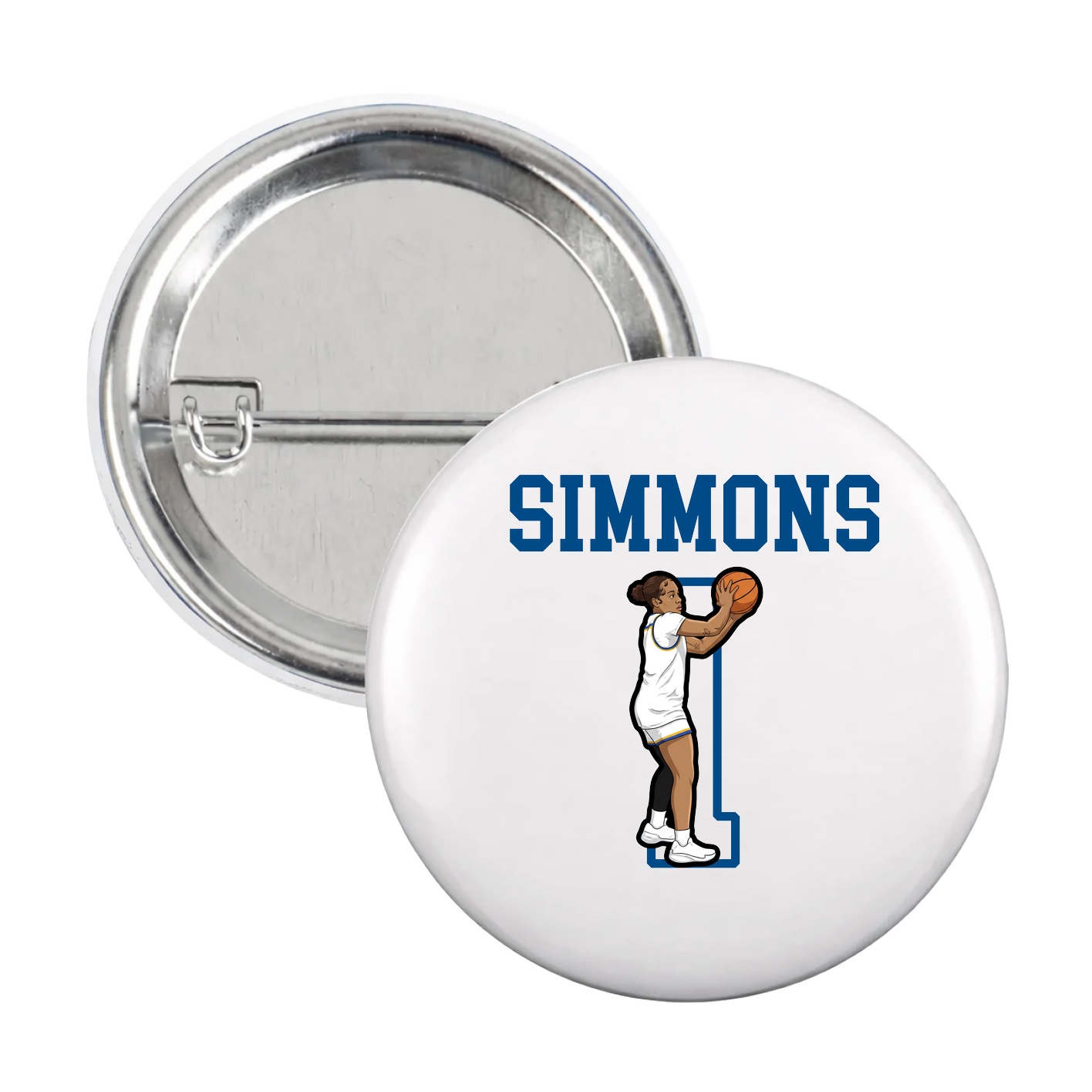 Game Day Button — Shirsey in White