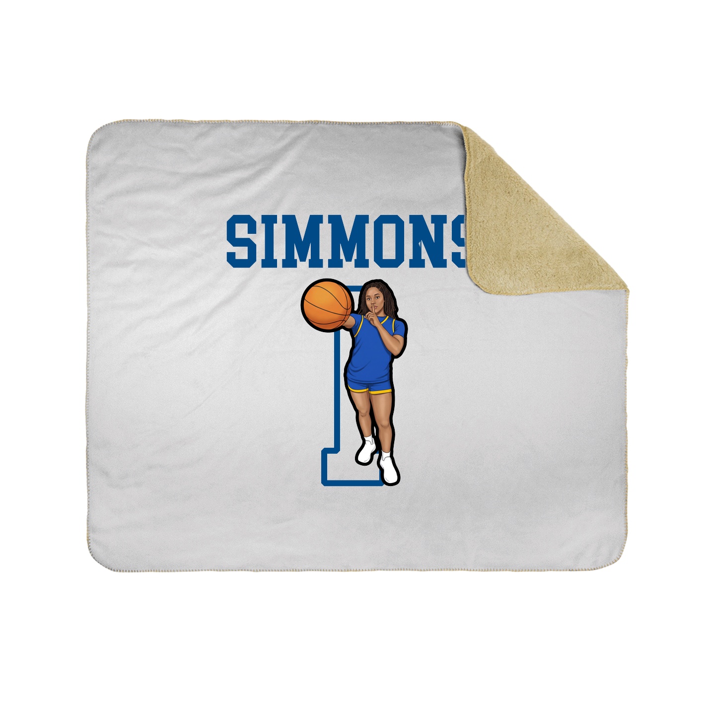 Throw Blanket — Shirsey in White