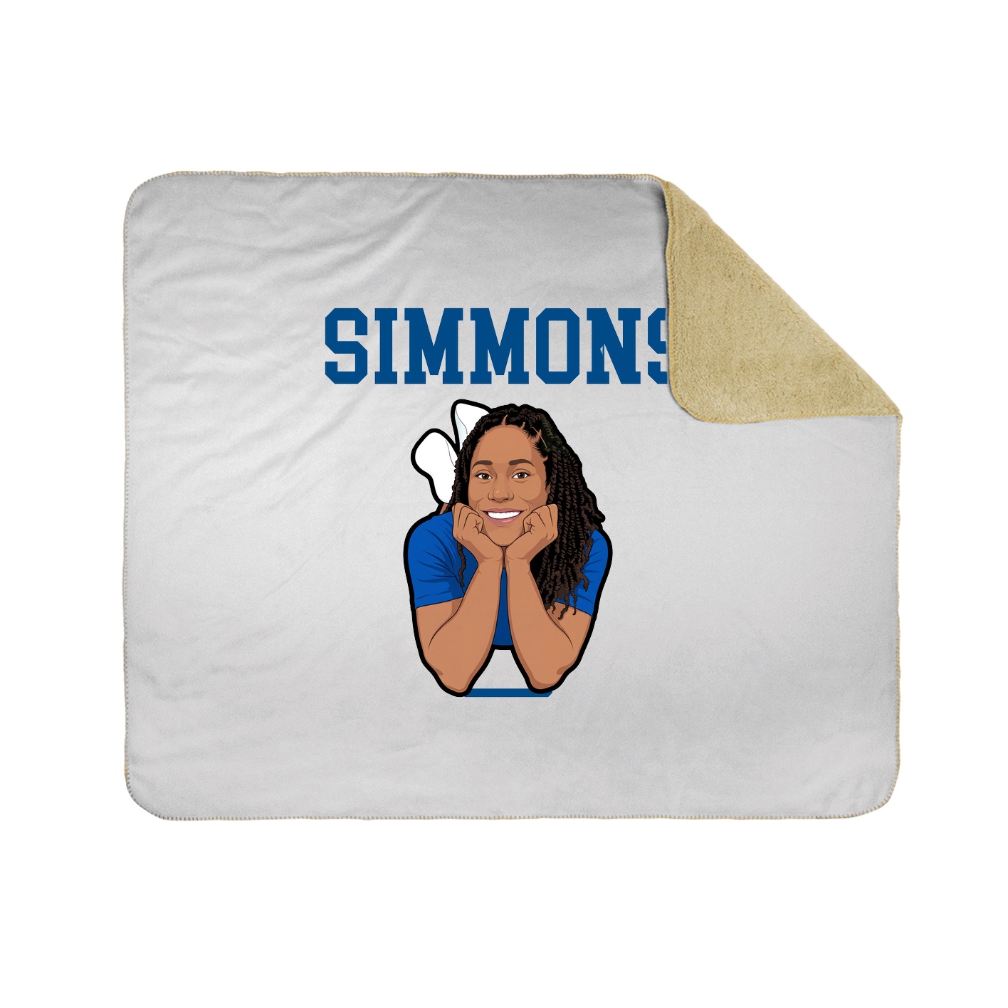 Throw Blanket — Shirsey in White