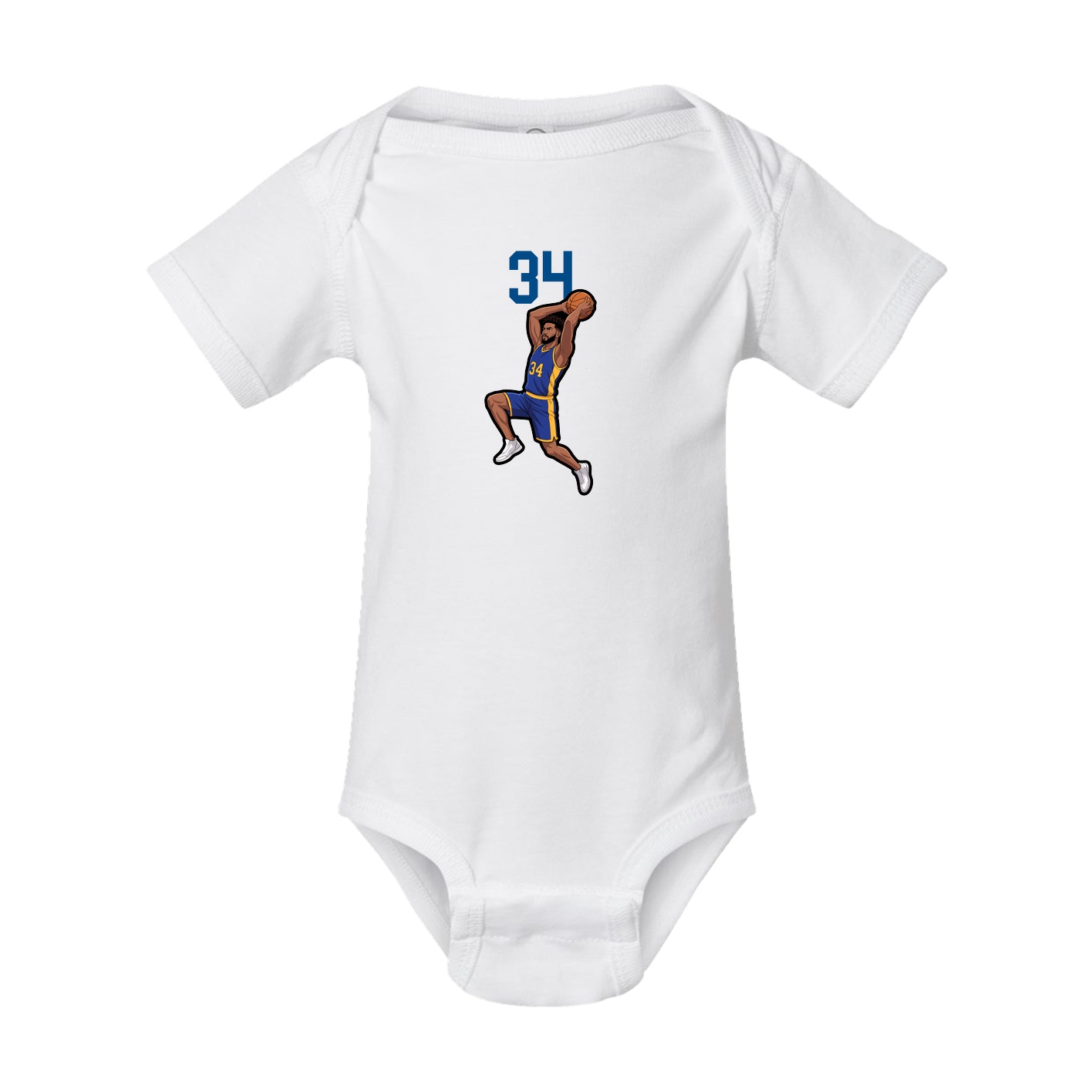 Baby Onesie — Number Top in White