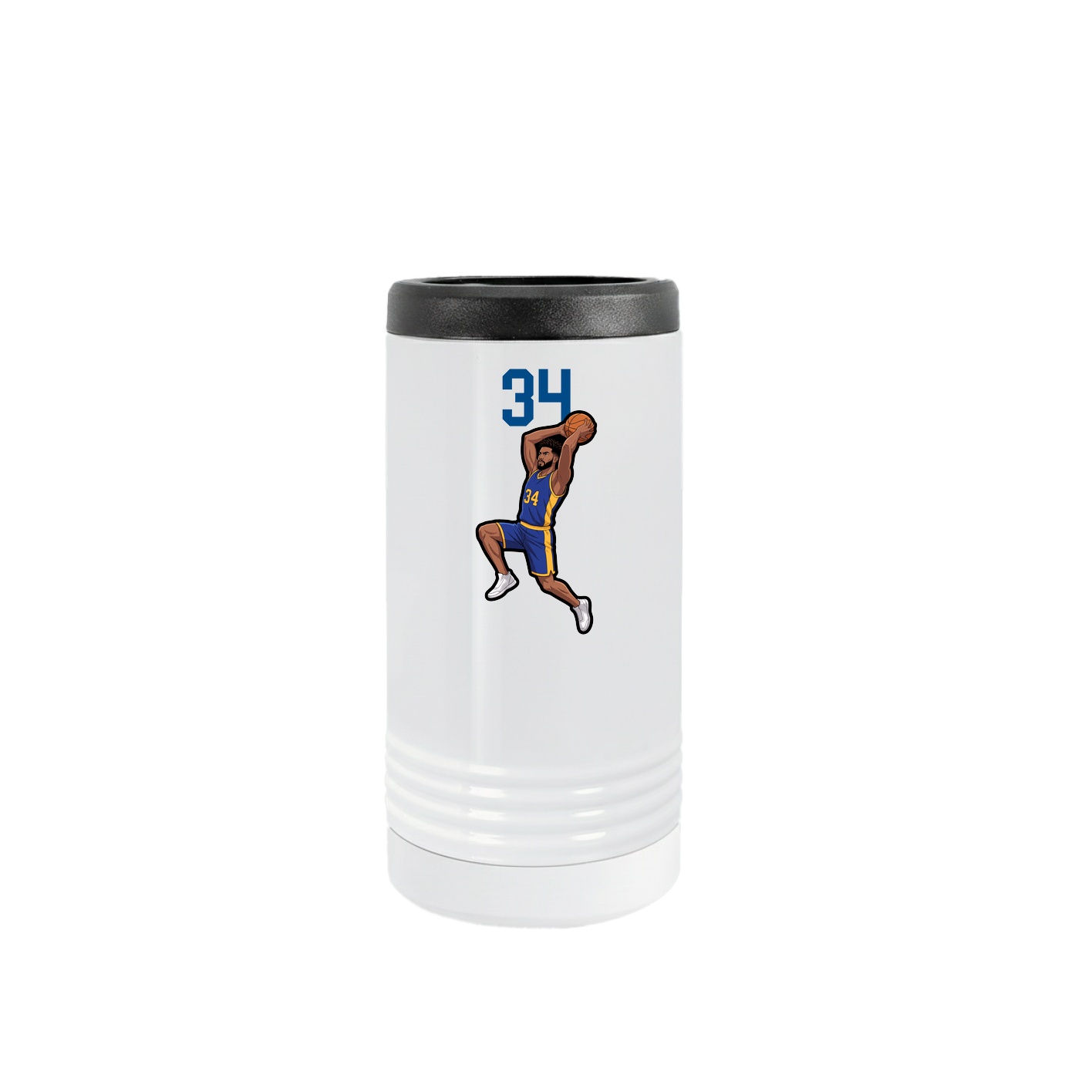 Slim Beverage Holder — Number Top in White