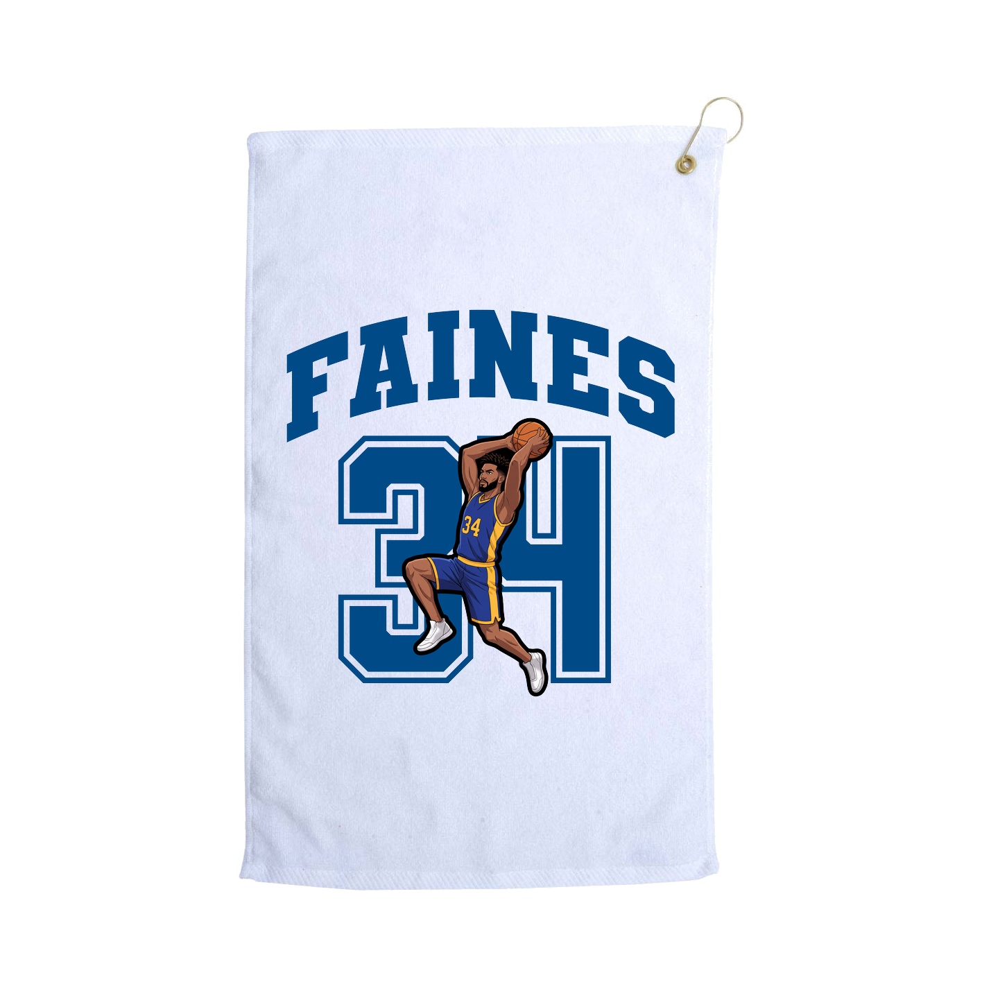 Golf Towel — Number in White