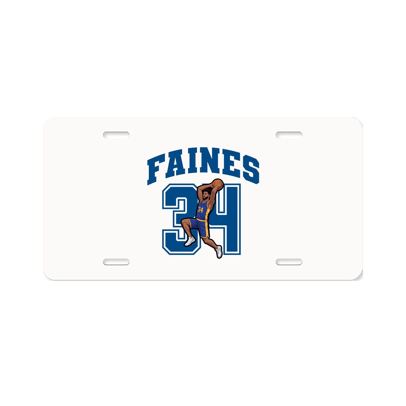 License Plate — Number in Classic