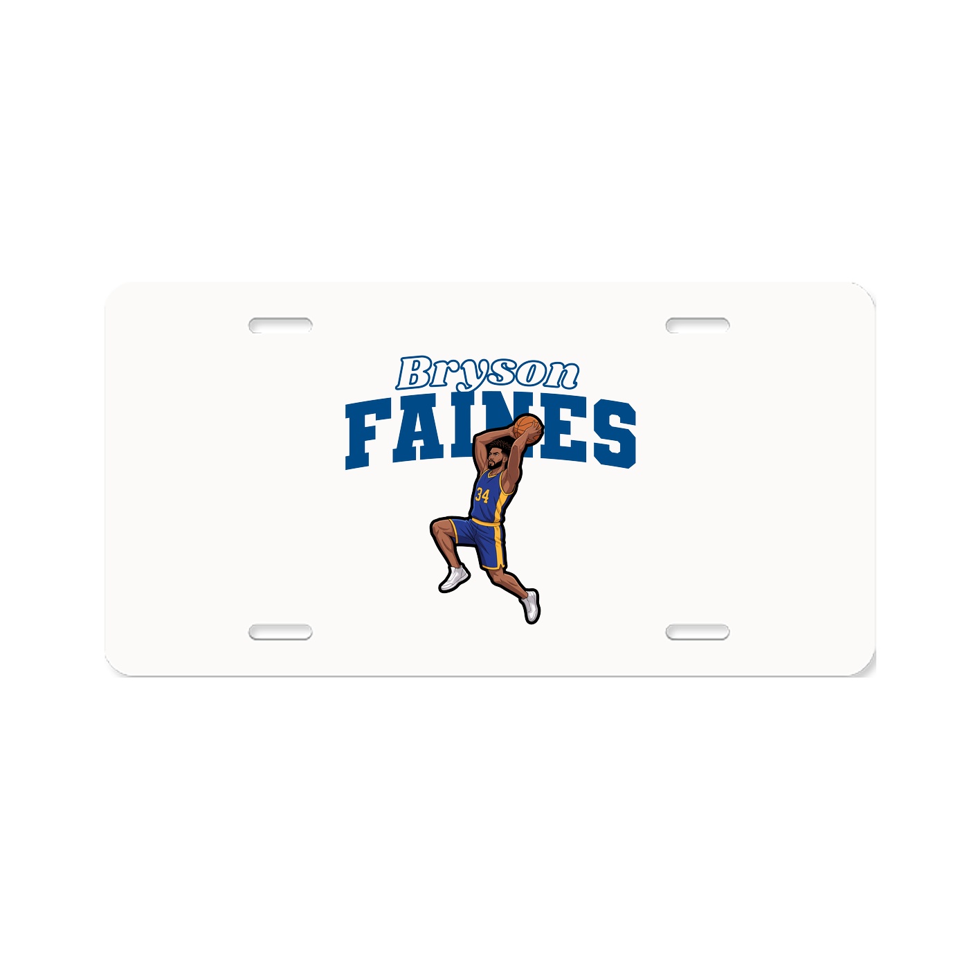 License Plate — Name Arch in Classic