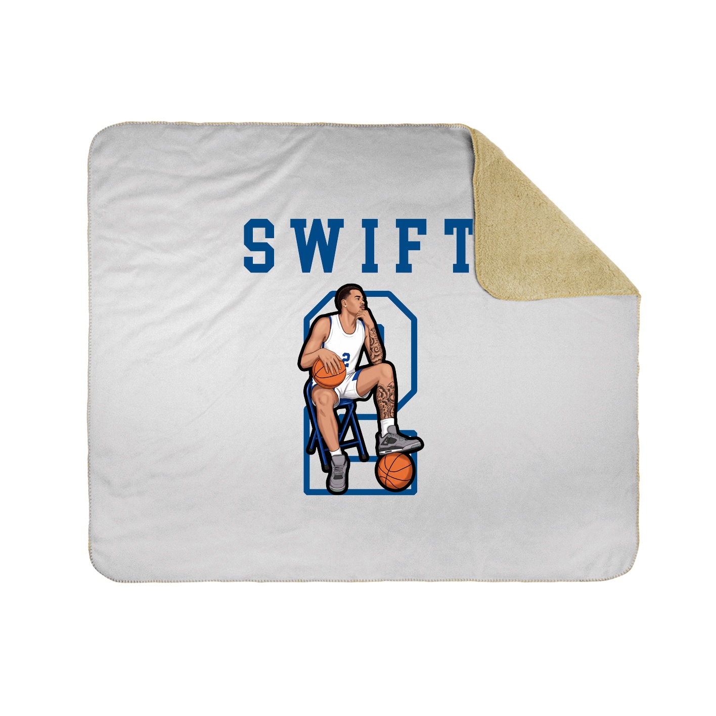 Throw Blanket — Shirsey in White