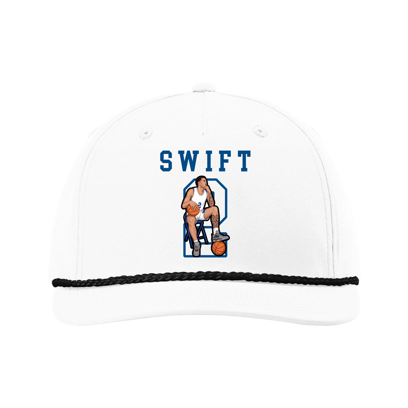 Five-Panel Classic Rope Cap — Shirsey in White