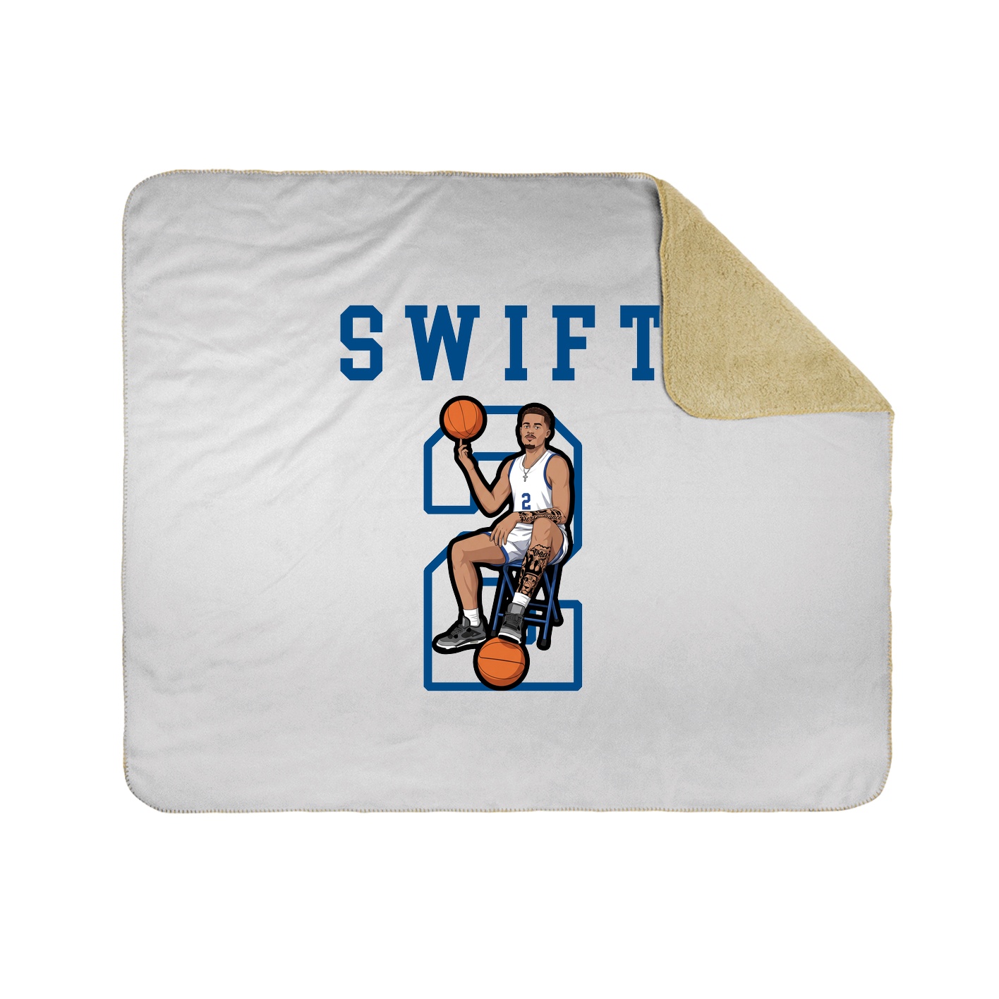 Throw Blanket — Shirsey in White