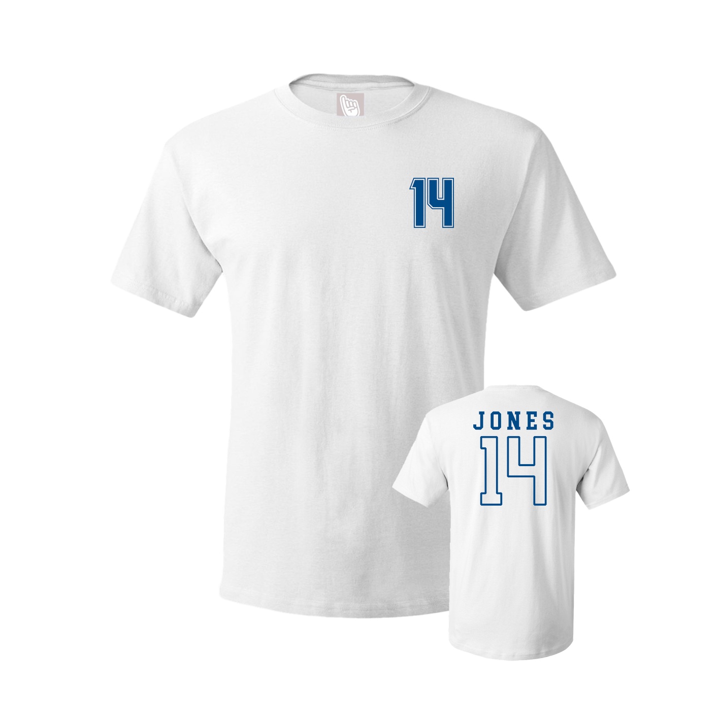 Youth Tee — Chest Back in White