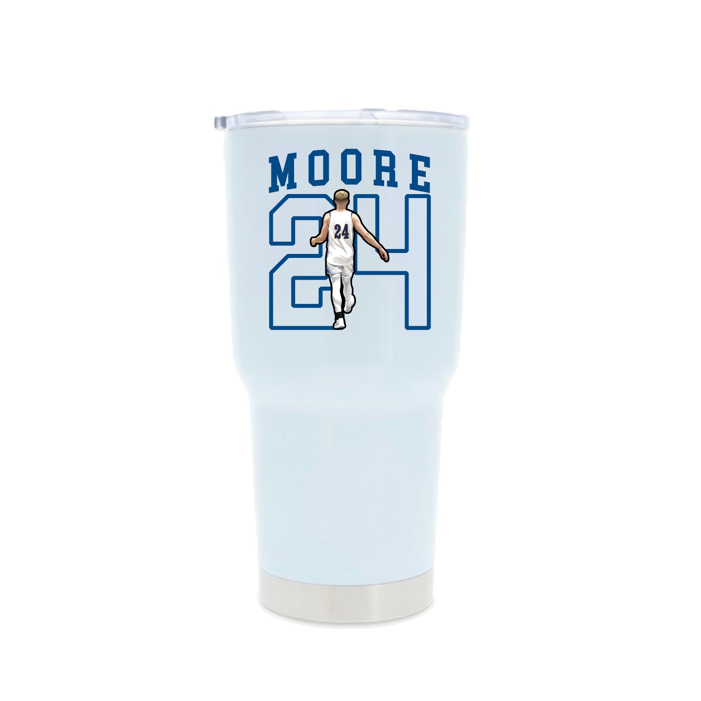 30oz Stainless Steel Tumbler — Shirsey in White