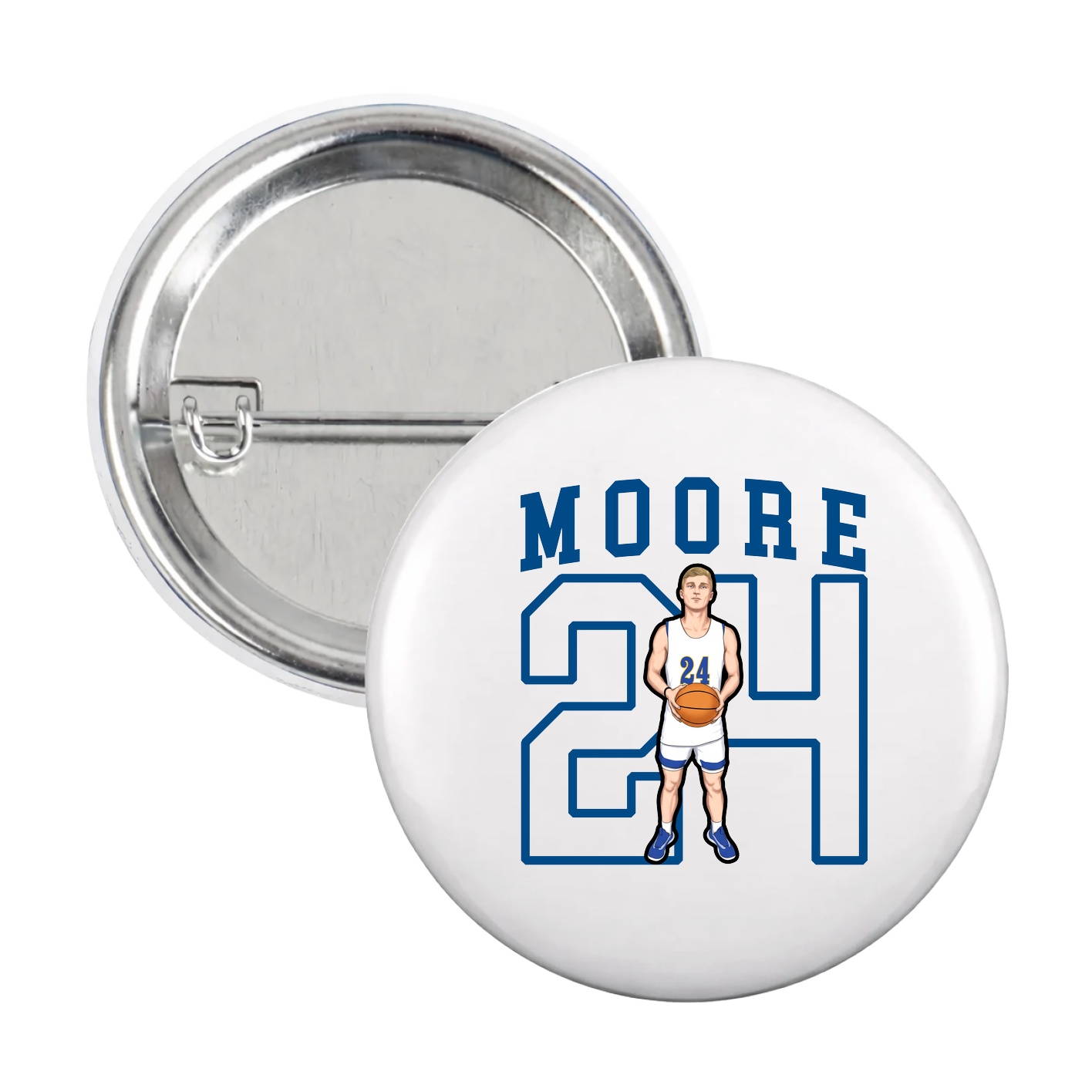 Game Day Button — Shirsey in White