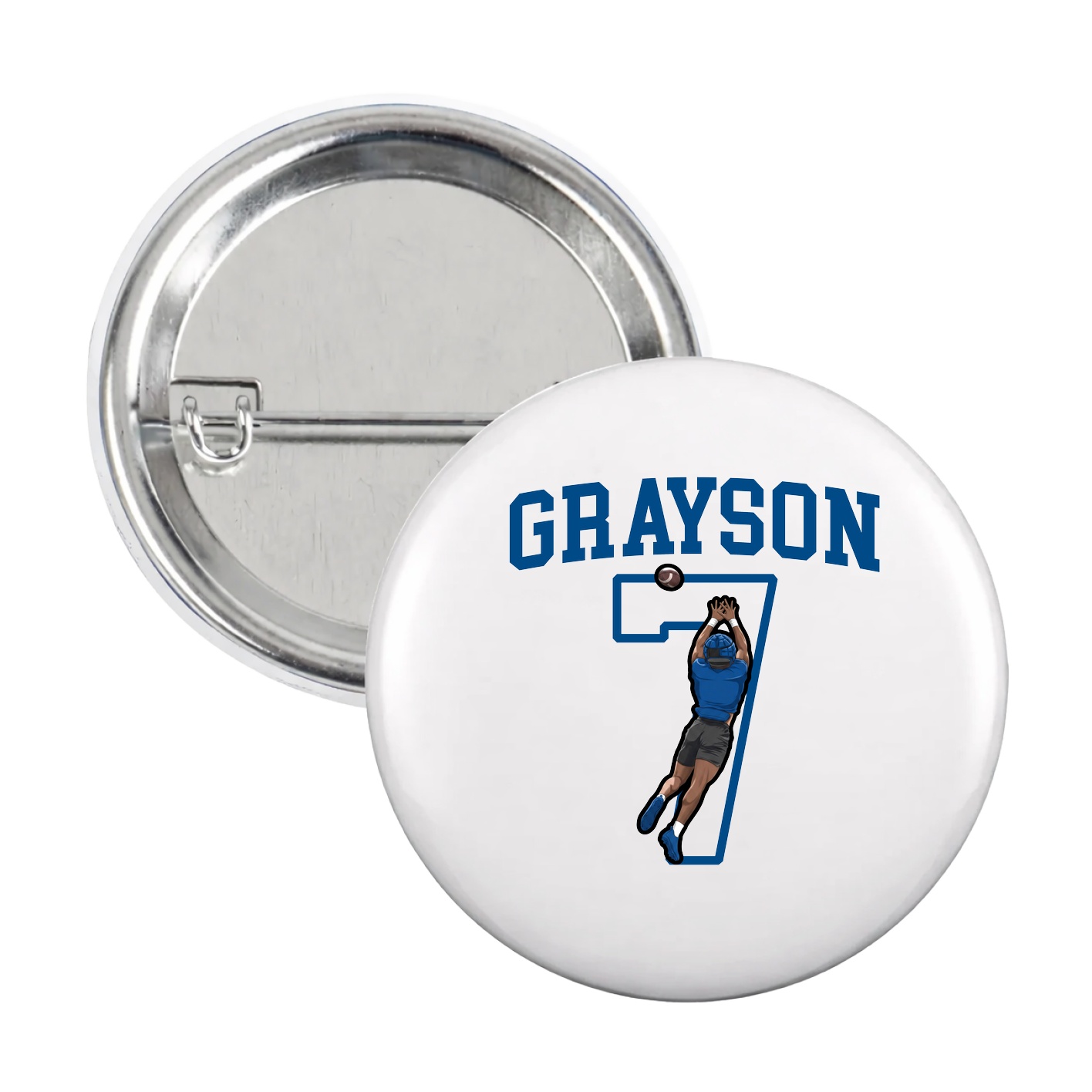 Game Day Button — Shirsey in White
