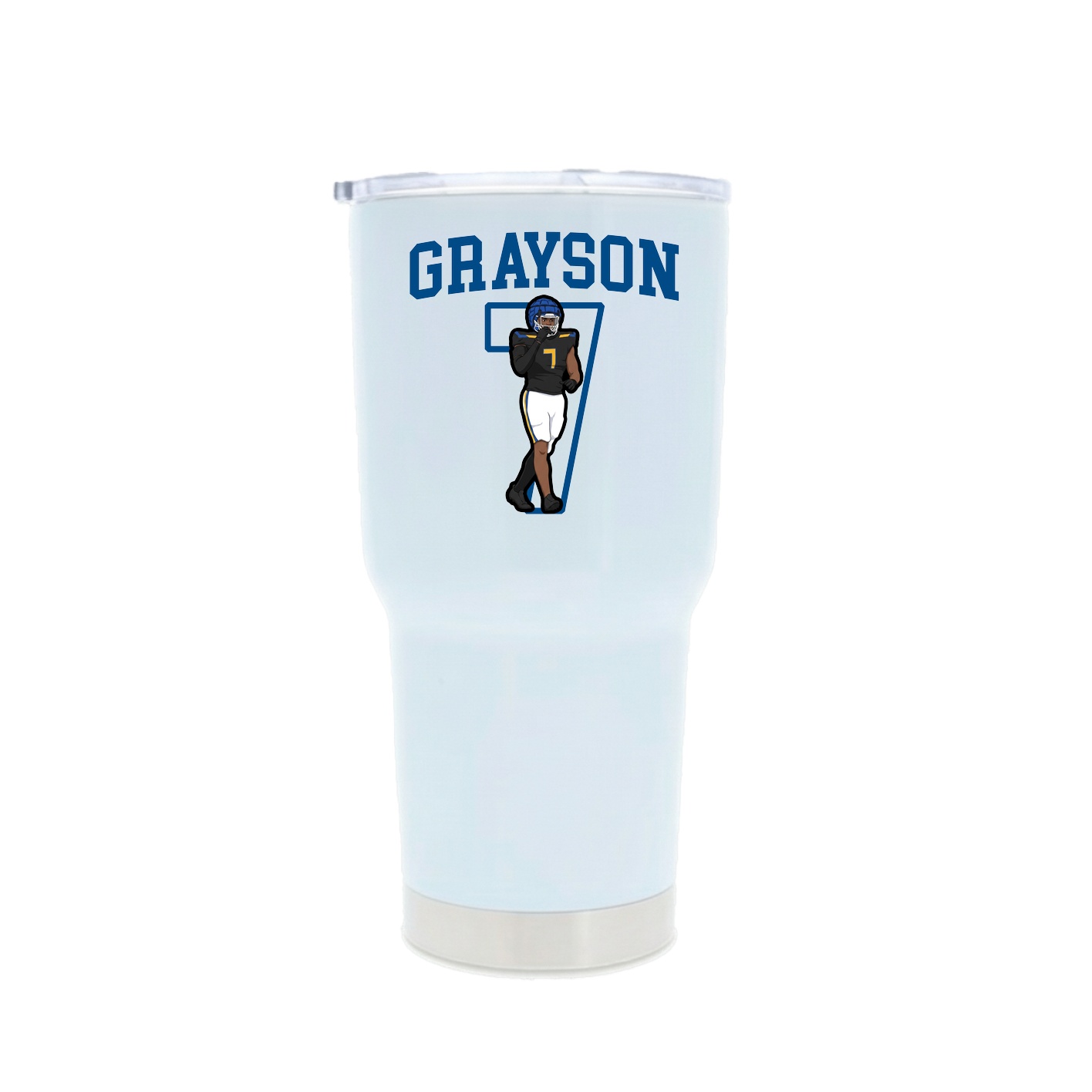 30oz Stainless Steel Tumbler — Shirsey in White