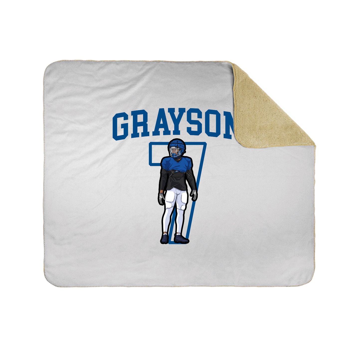 Throw Blanket — Shirsey in White