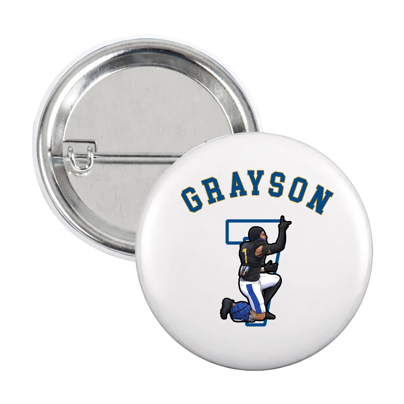 Game Day Button — Shirsey Arch in White