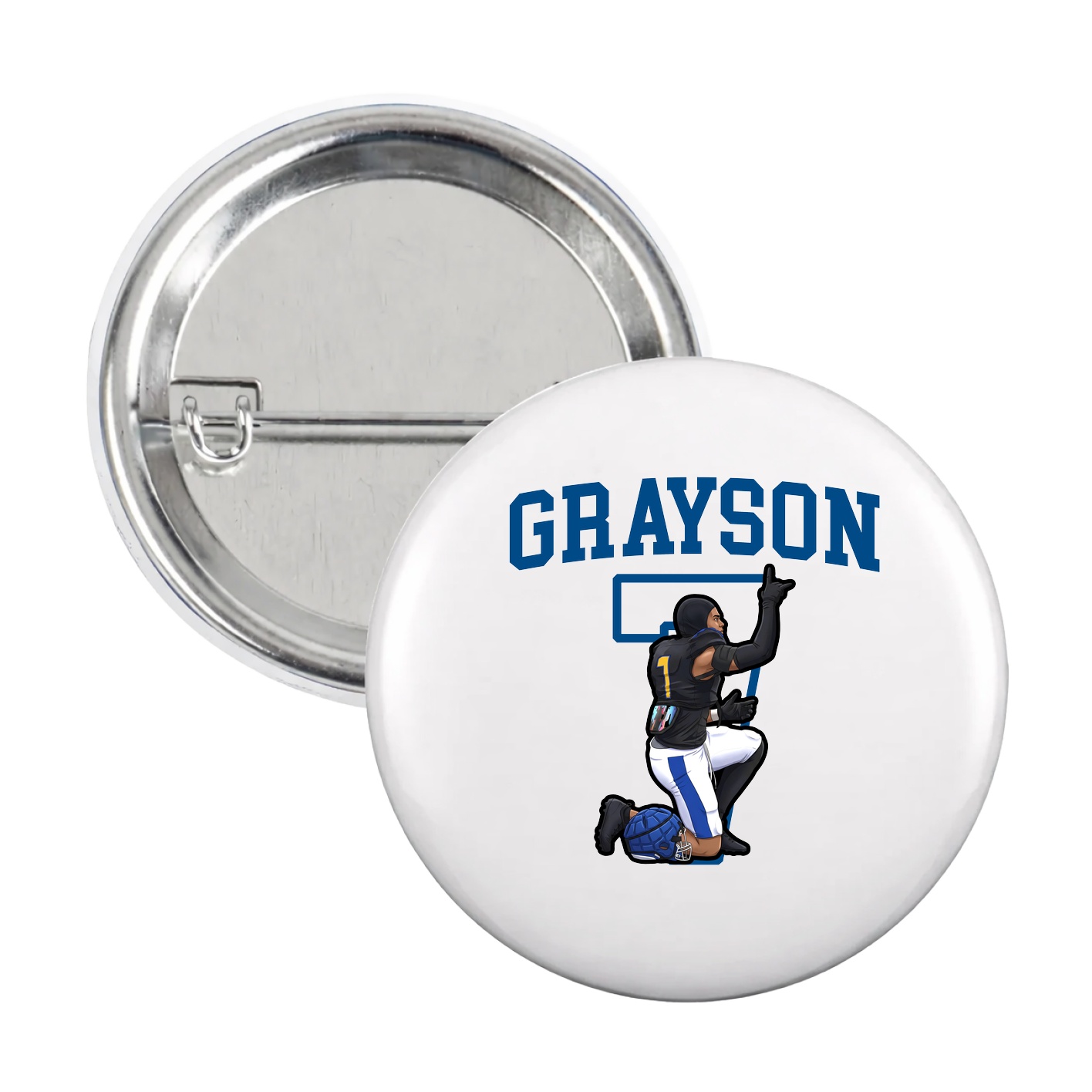 Game Day Button — Shirsey in White