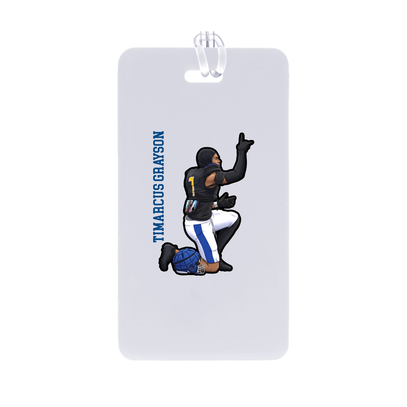 Bag Tag — Name Vertical in Classic
