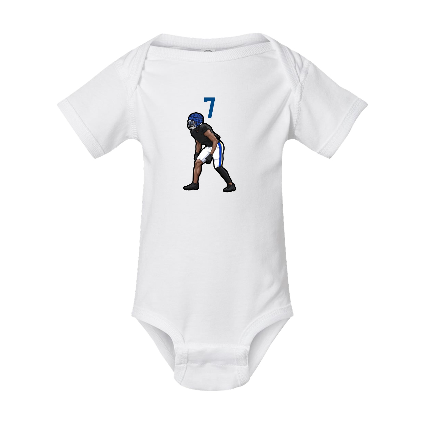 Baby Onesie — Number Top in White