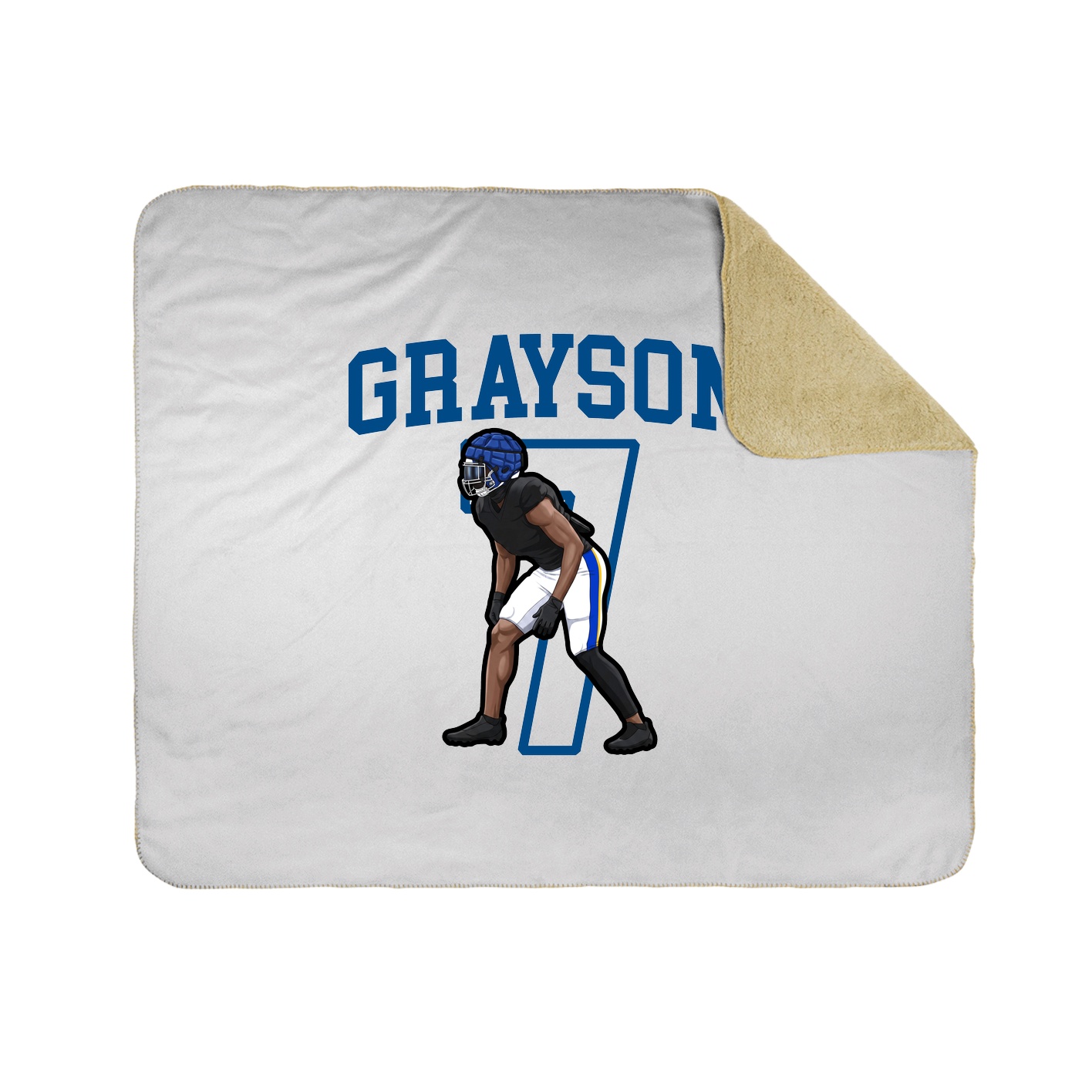 Throw Blanket — Shirsey in White