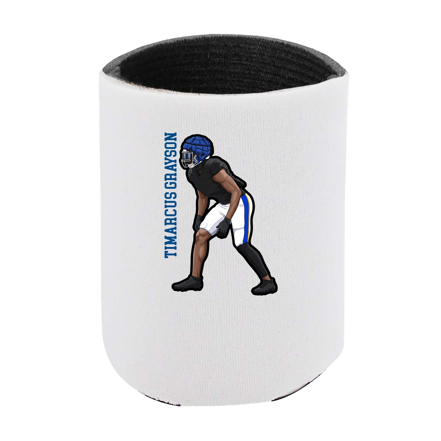 Can Holder — Name Vertical in White