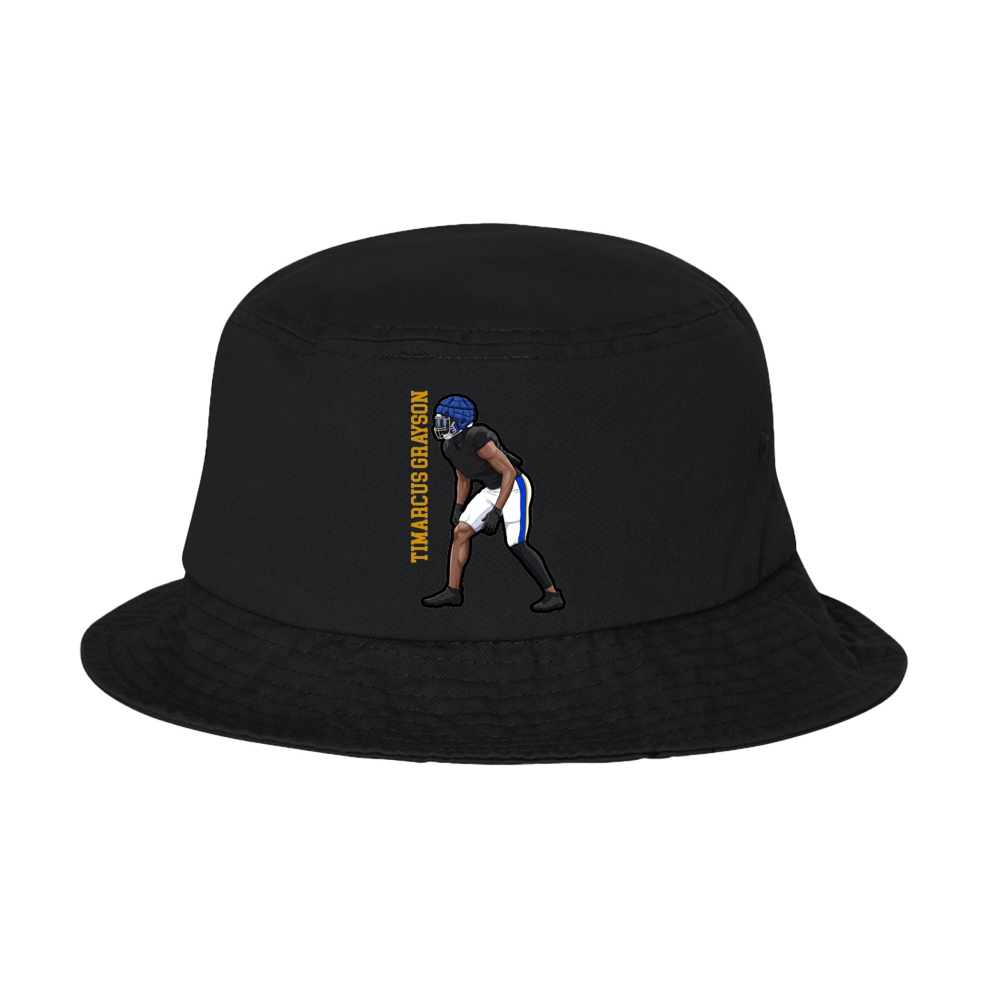 Bucket Cap — Name Vertical in Black