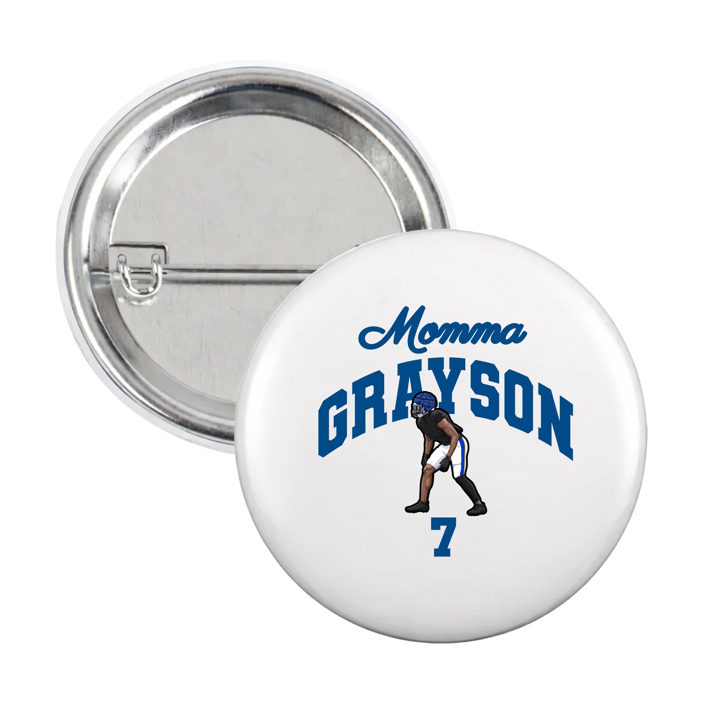 Game Day Button — Mothers Day Arch in White