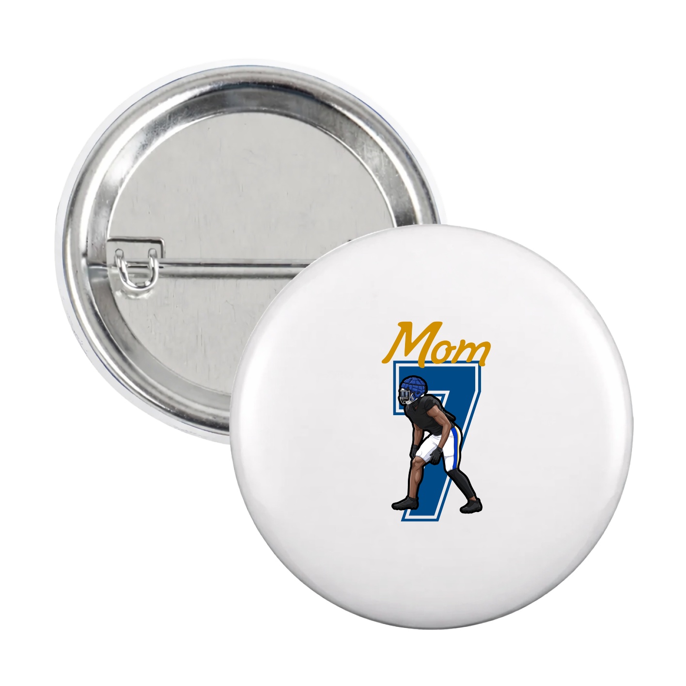 Game Day Button — Mothers Day Shirsey in White