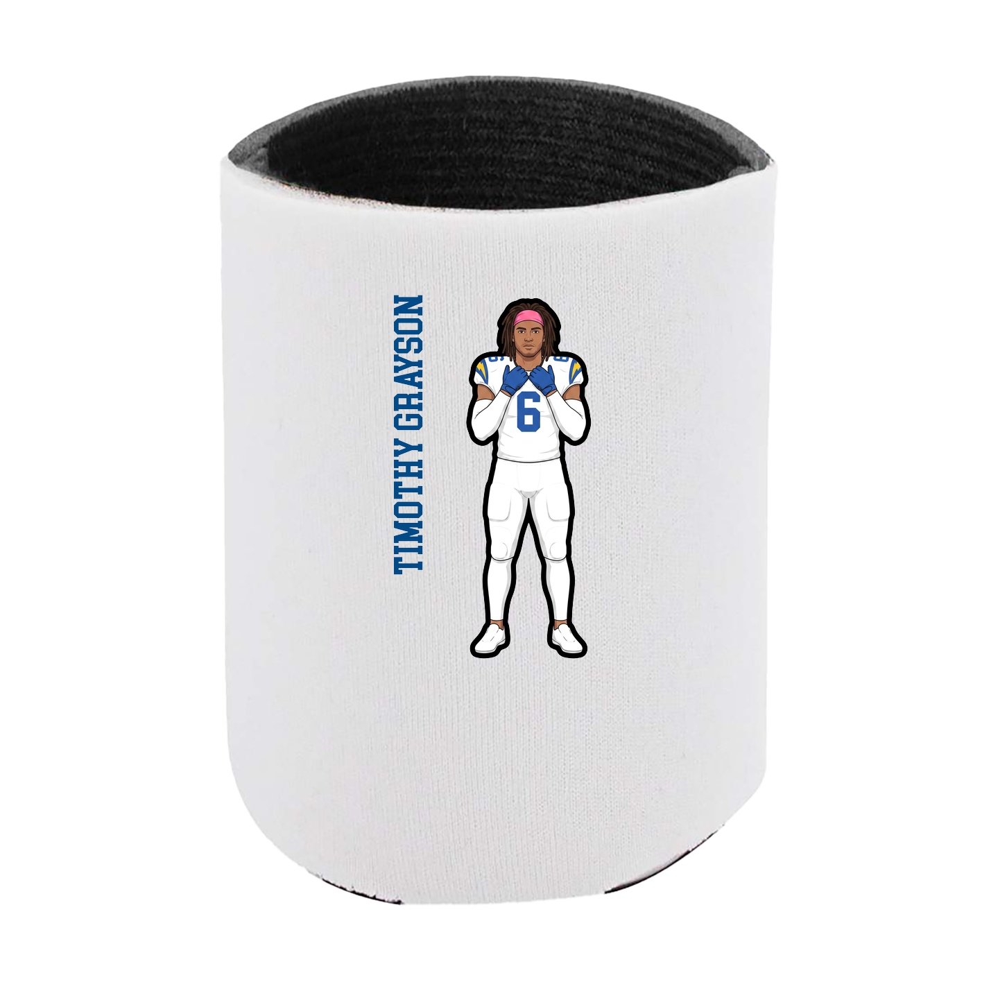 Can Holder — Name Vertical in White