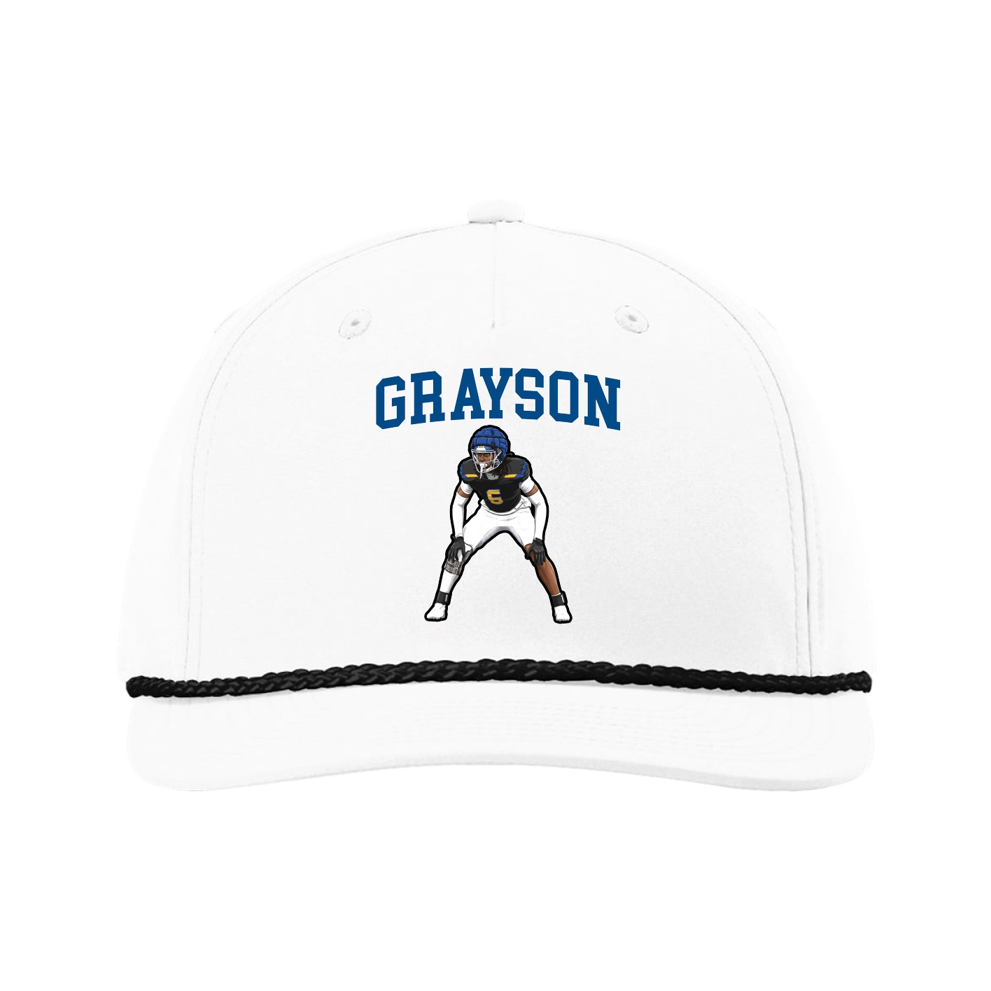 Five-Panel Classic Rope Cap — Shirsey in White