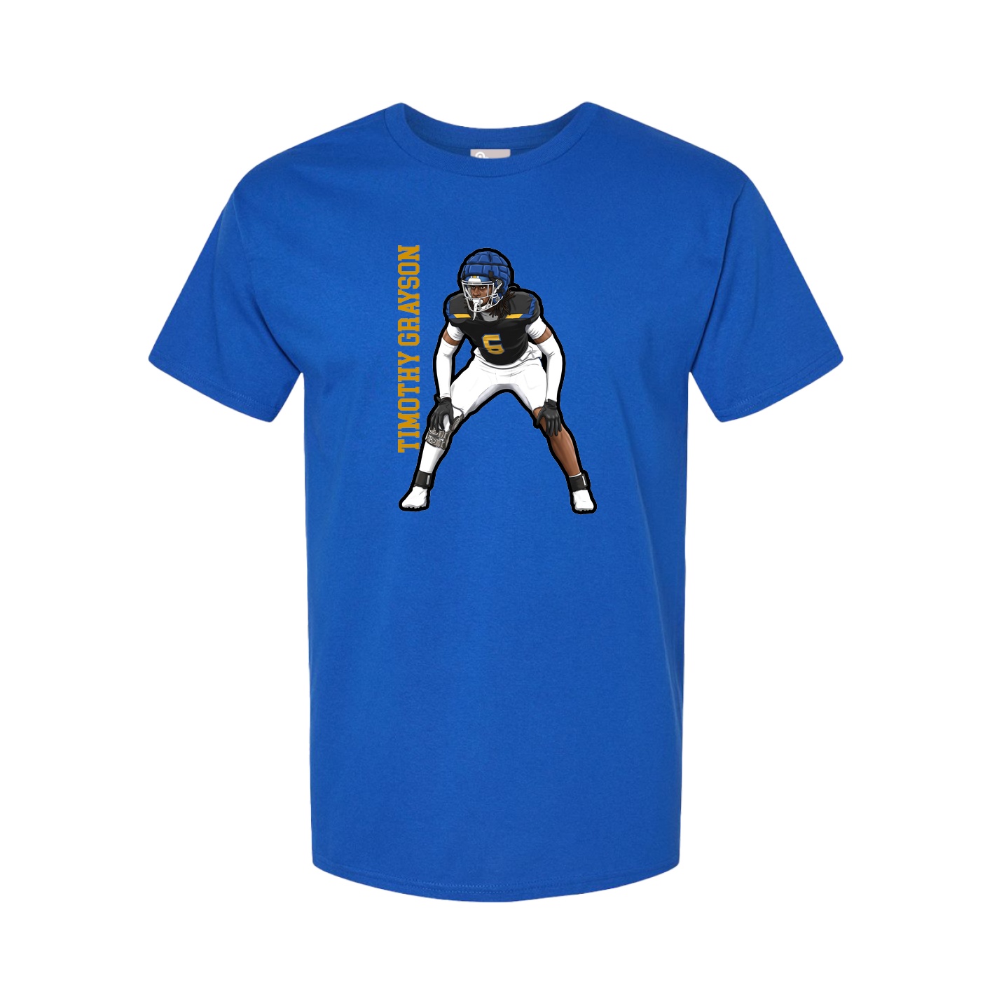 Tee — Name Vertical in Royal