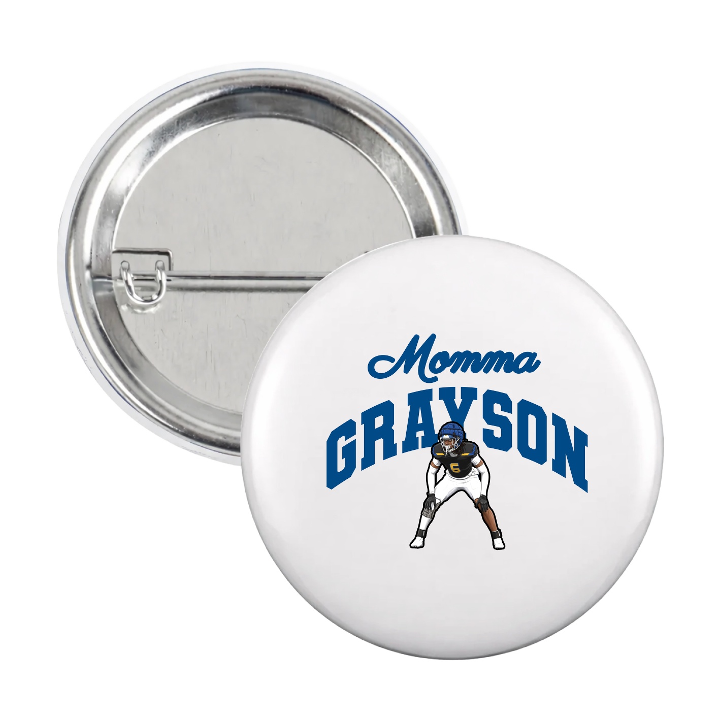 Game Day Button — Mothers Day Arch in White
