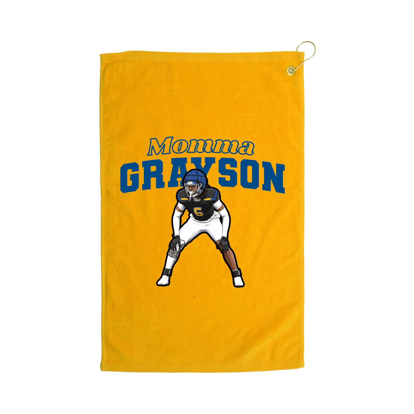 Golf Towel — Mothers Day Block in Gold