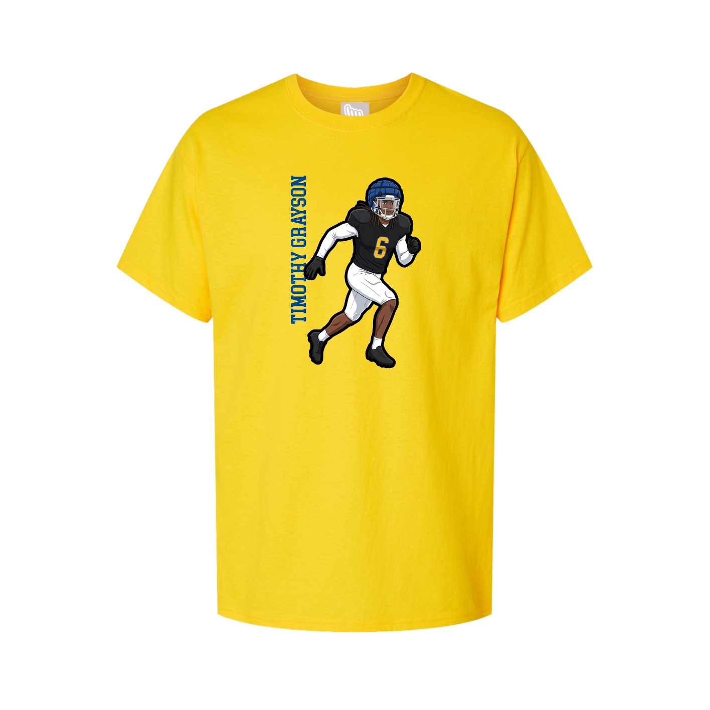 Tee — Name Vertical in Gold