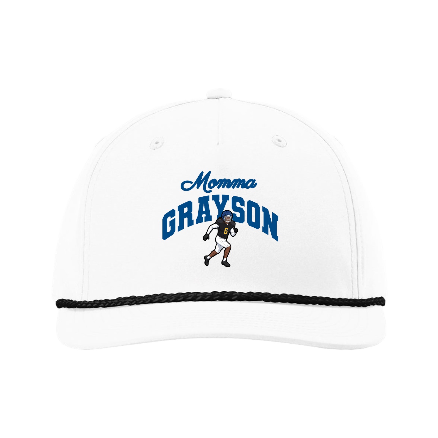 Five-Panel Classic Rope Cap — Mothers Day Arch in White