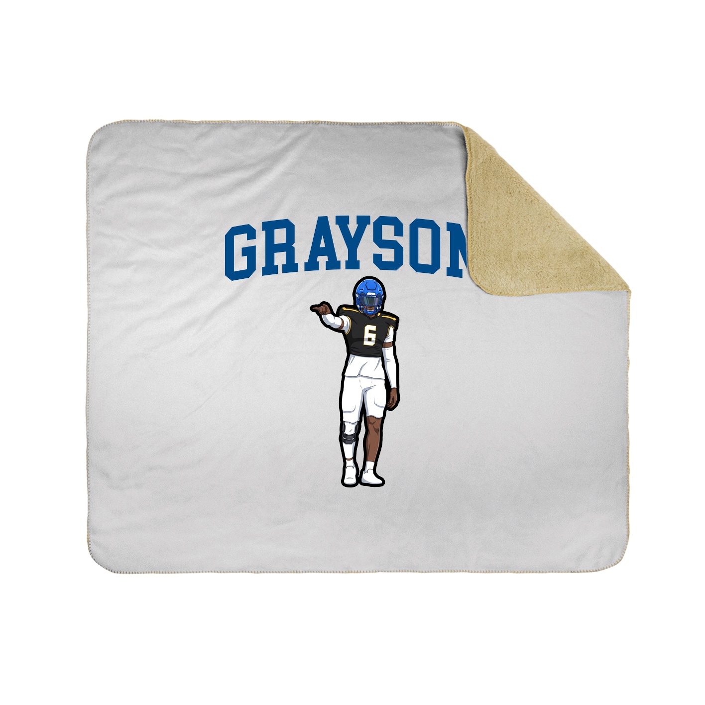 Throw Blanket — Shirsey in White