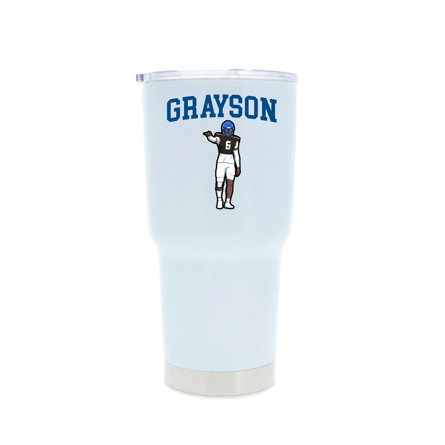 30oz Stainless Steel Tumbler — Shirsey in White