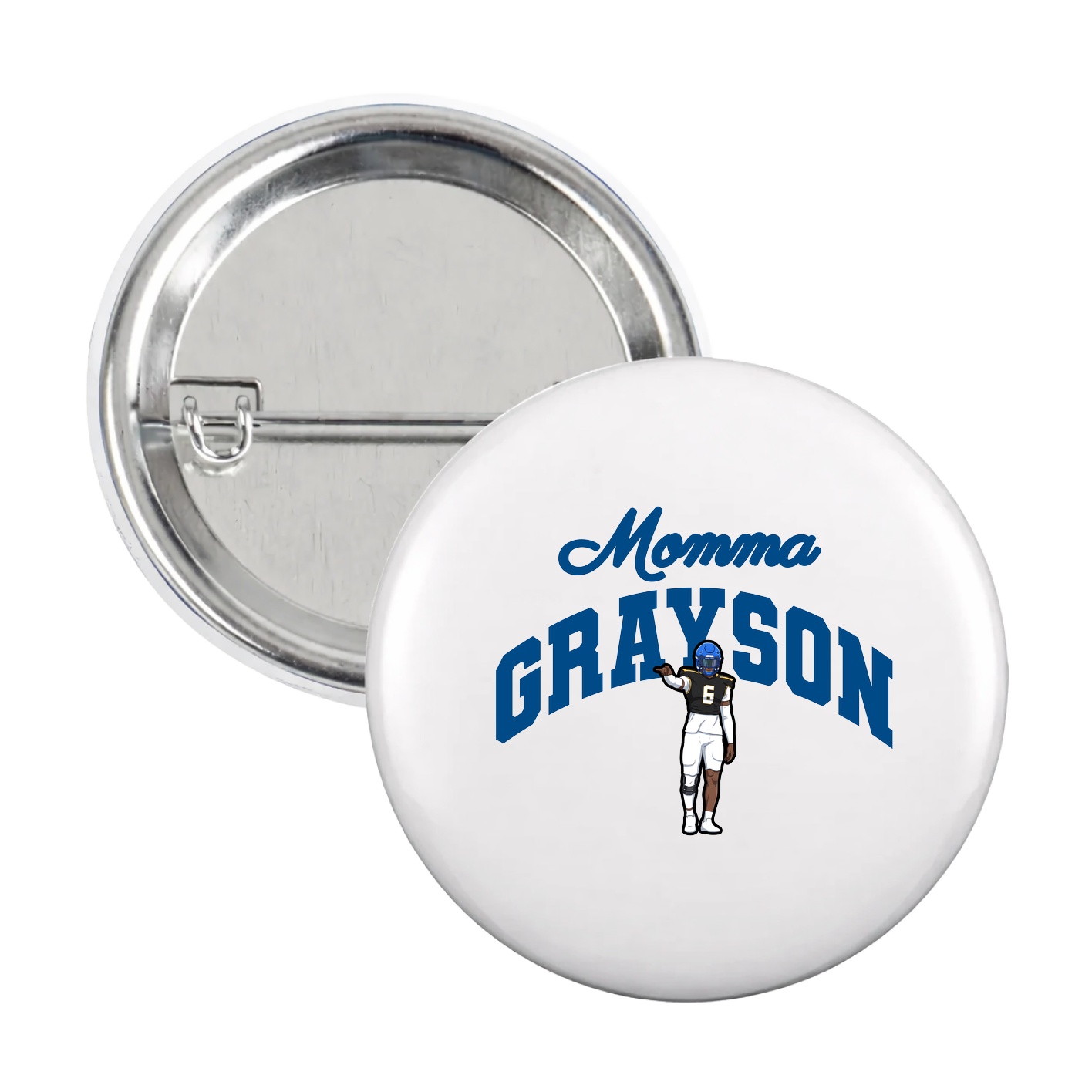Game Day Button — Mothers Day Arch in White