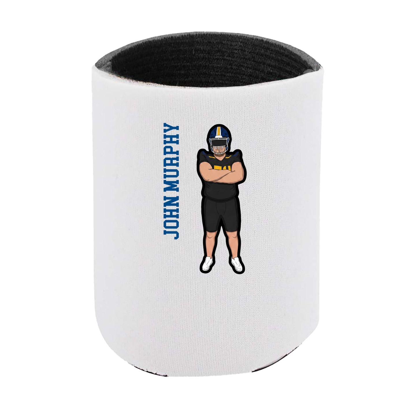 Can Holder — Name Vertical in White