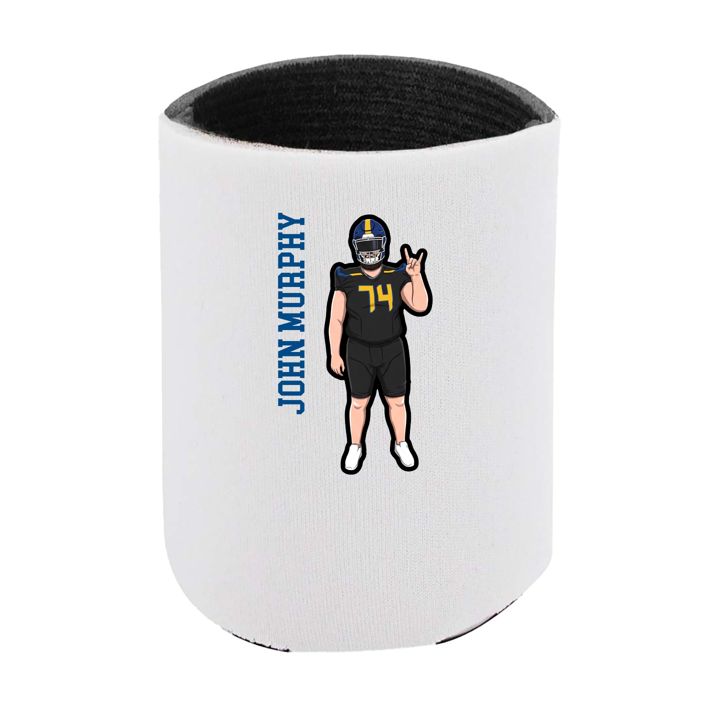 Can Holder — Name Vertical in White