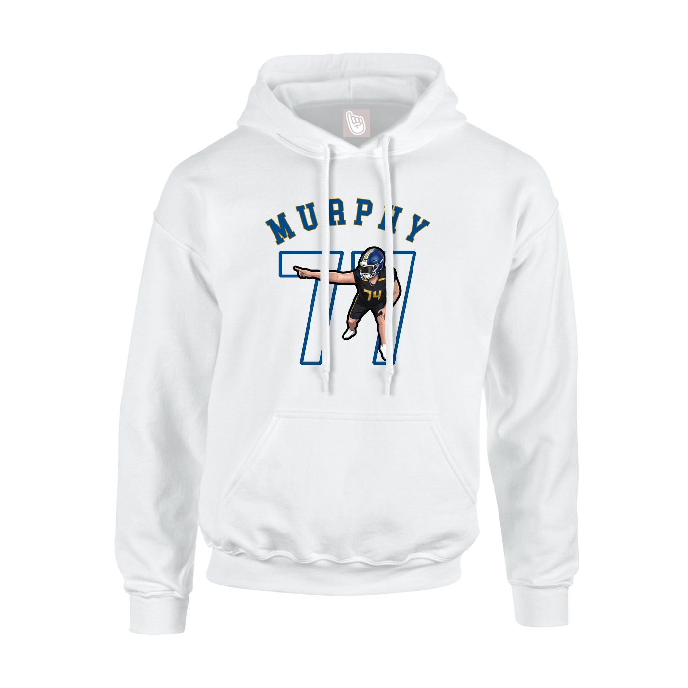 Hoodie — Shirsey Arch in White