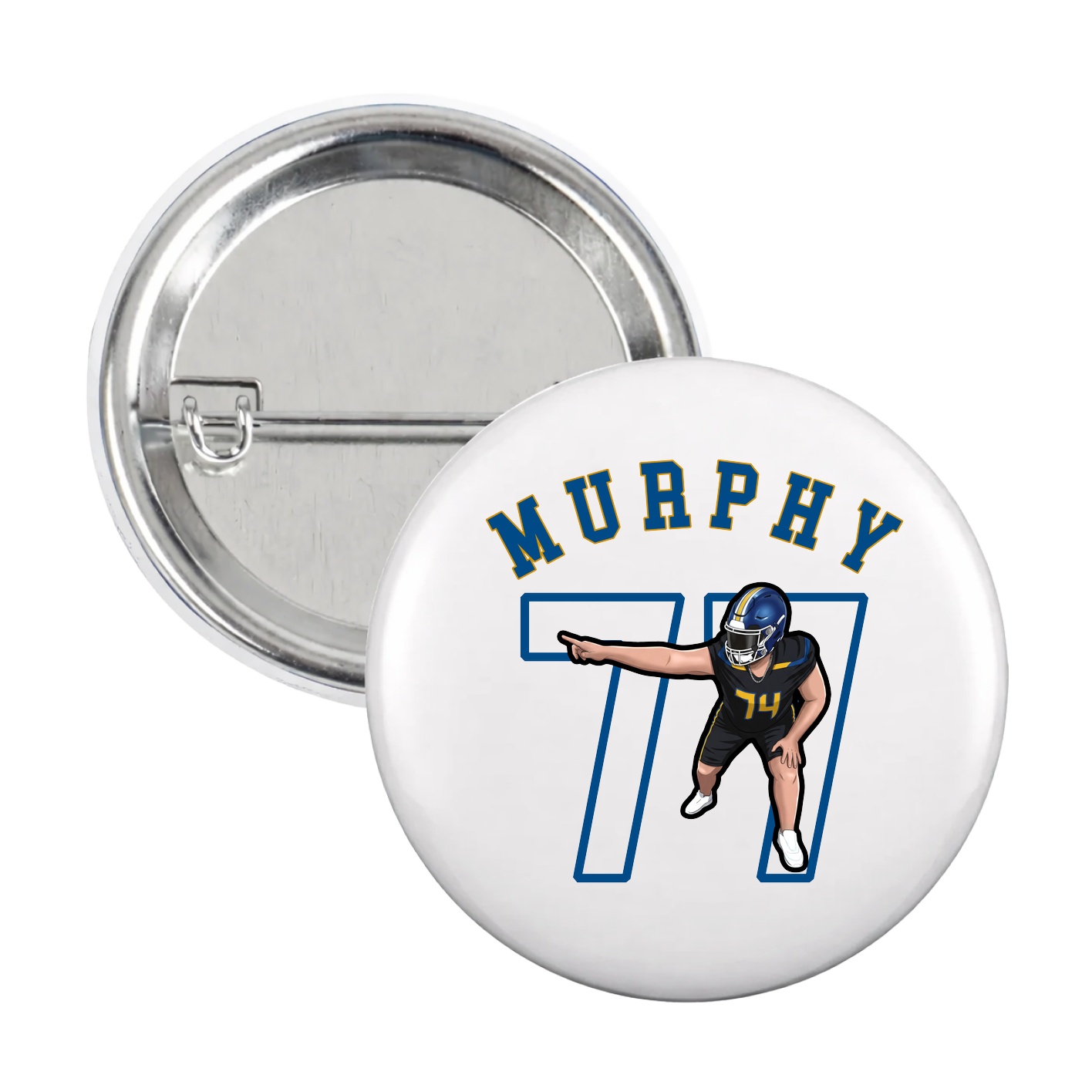 Game Day Button — Shirsey Arch in White