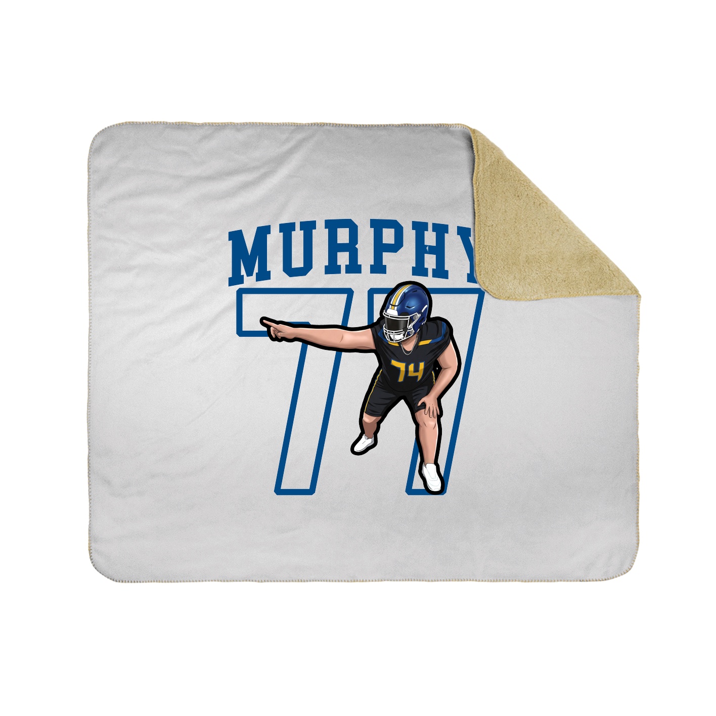 Throw Blanket — Shirsey in White